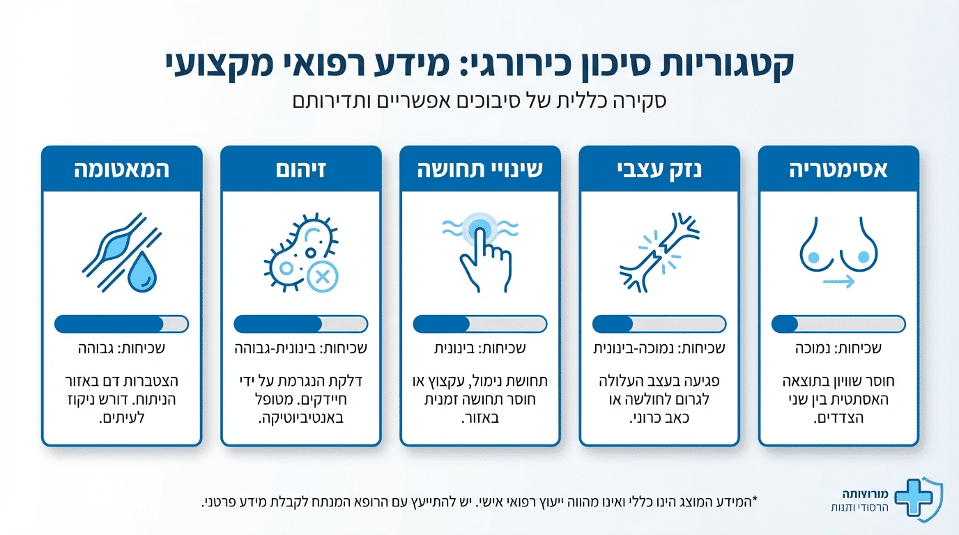 סיכונים בניתוח מתיחת פנים - מידע חשוב למטופלות