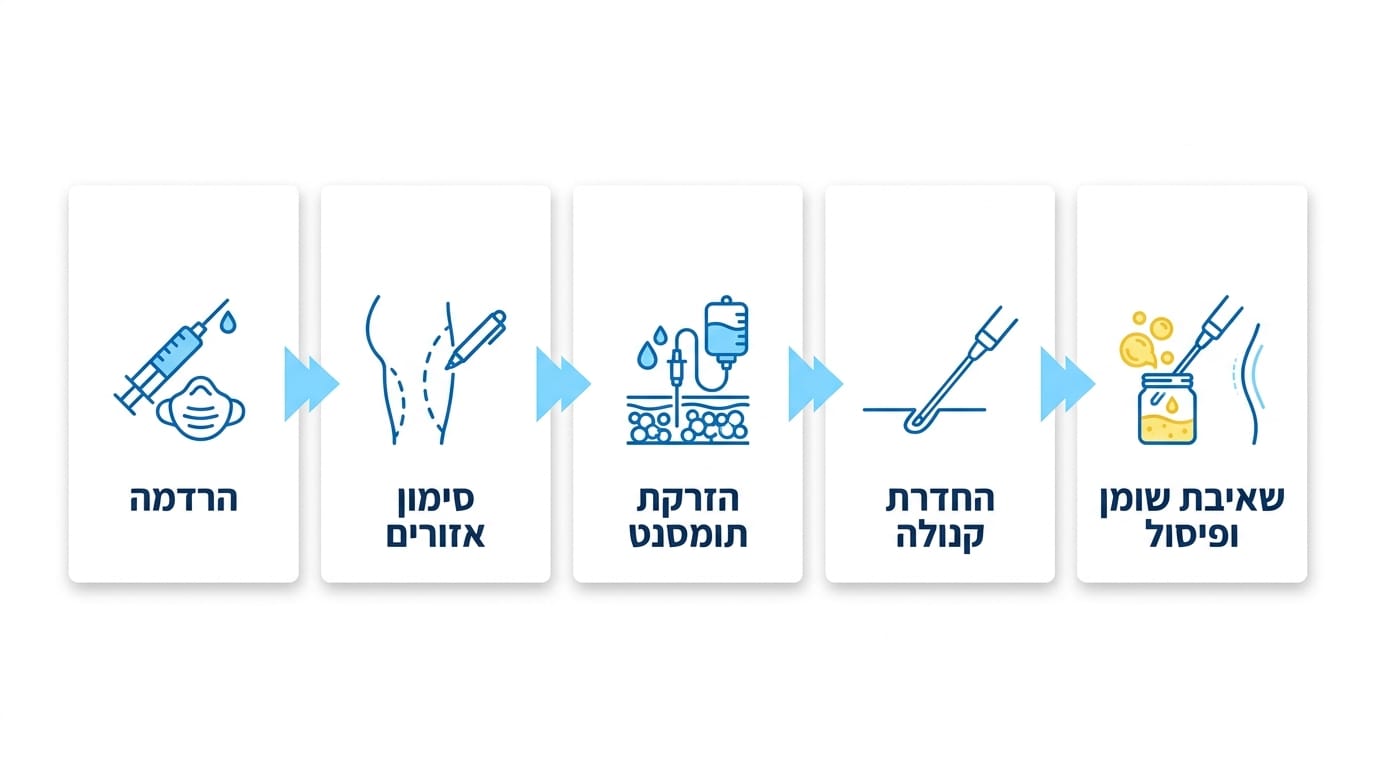 סוגי שאיבת שומן בירכיים – שלבי הניתוח הכירורגי