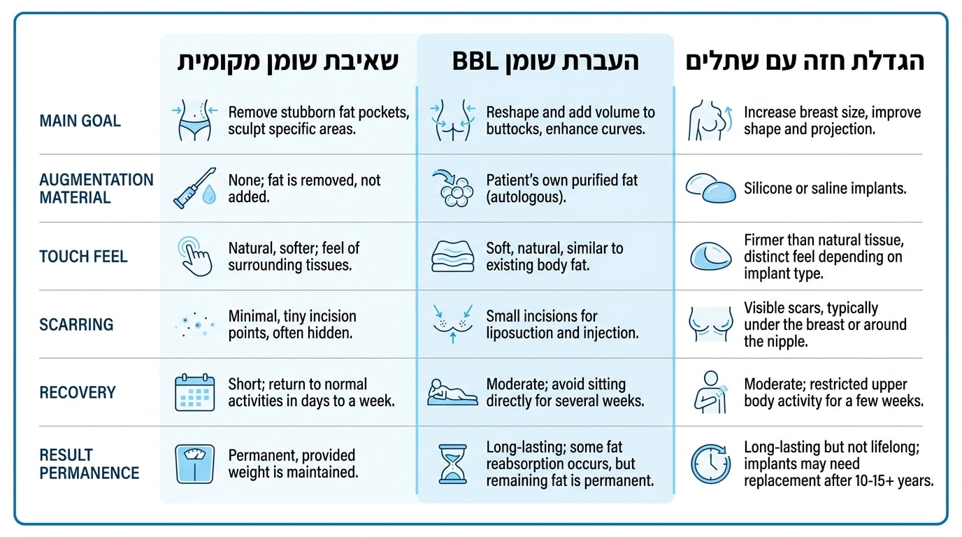 שאיבת שומן והזרקה לישבן: כל מה שרצית לדעת על הגדלת ישבן בשומן עצמי בישראל