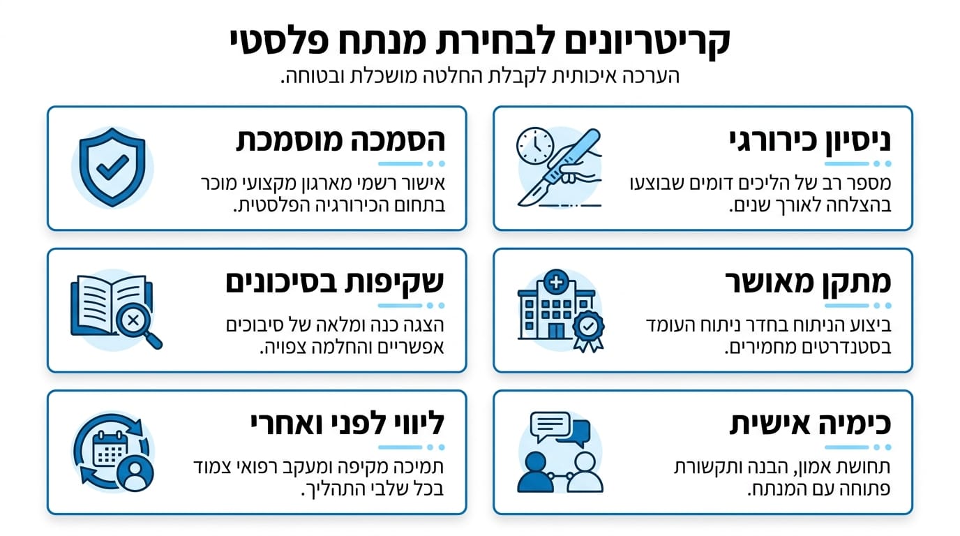 מדדי איכות לבחירת מנתח פלסטי לניתוח מתיחת בטן משולבת