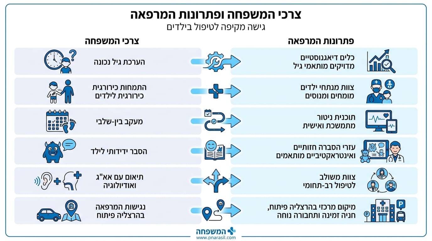 מהצורך של המשפחה אל הפתרון בפועל במרפאת ד'ר לשם